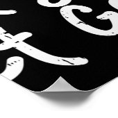 神イエスの信仰を神に任せて行く引用文宗教的なキリスト ポスター (角)