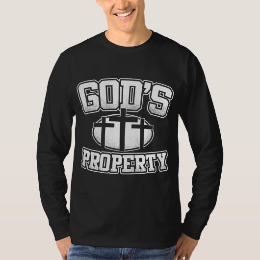 神イエスの財産キリスト教のクロス信仰ギフト Tシャツ (正面)