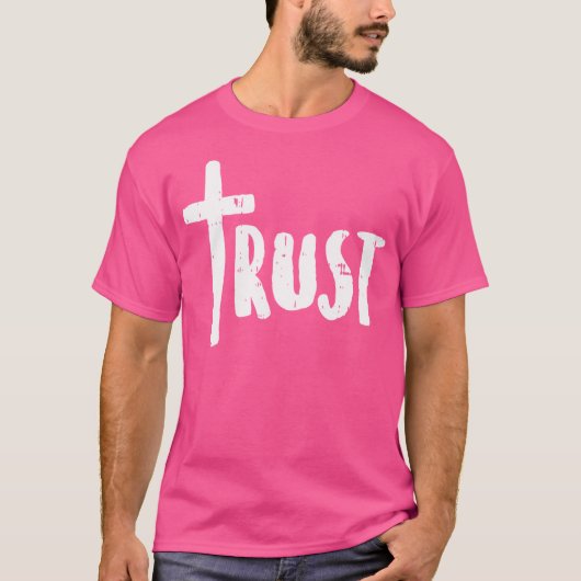 神イエスを信じる信仰クリス Tシャツ (正面)