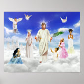 神イエス・バイブル天使キリスト教 ポスター (正面)