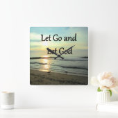 神インスパイアの写真を撮って行こう スクエア壁時計 (ホーム)