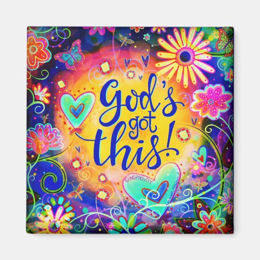 神インスパイアの得このインスピリかわいらしアトレンディー マグネット (正面)