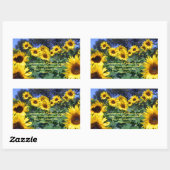 神エホバは良きローマ人である34:8 長方形シール (シート)