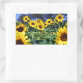 神エホバは良きローマ人である34:8 長方形シール (バッグ)