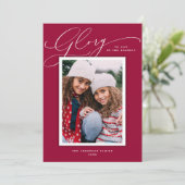 神エレガントに栄光の祭日フォトカード シーズンカード (スタンド正面)