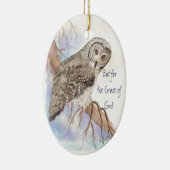 神カスタムの恩寵のために日付された引用文 セラミックオーナメント (右)