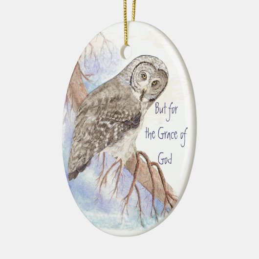 神カスタムの恩寵のために日付された引用文 セラミックオーナメント (左)