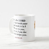 神カスタム主の聖句 コーヒーマグカップ (正面左)