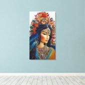 神カラフルのフェミニンアートワーク キャンバスプリント (インサイチュ (ウッドフロア))