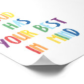 神カラフルは君の最高の心のポスターだ ポスター (角)