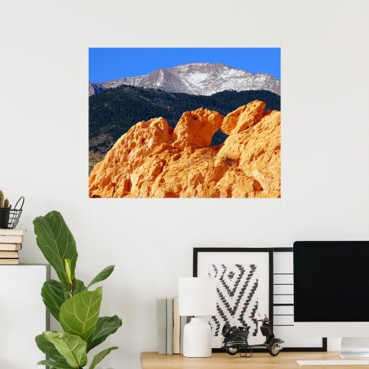 神キスをするの園ラクダ ポスター (ホームオフィス)