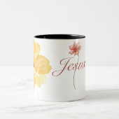 神キリスト教の信仰を聖書イエスに任せなさい ツートーンマグカップ (中央)