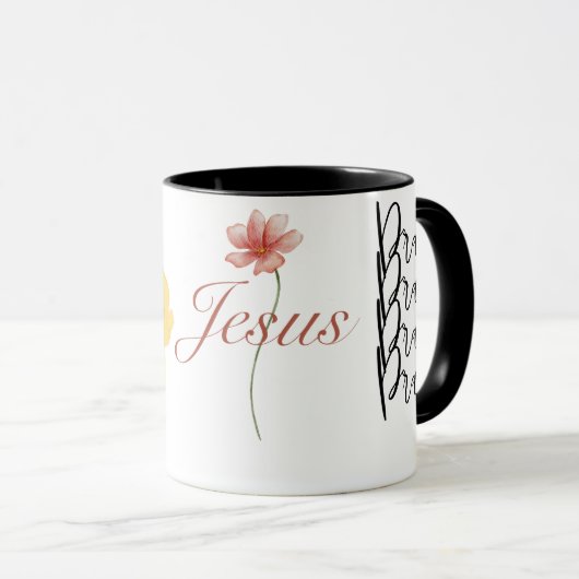 神キリスト教の信仰を聖書イエスに任せなさい マグカップ (正面右)