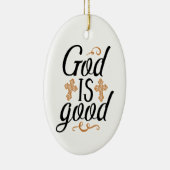 神クラシックは良きキリスト教の十字架 セラミックオーナメント (右)