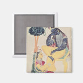 神クリシュナと彼の死の愛ラダ マグネット (正面/裏面)