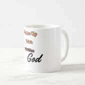 神クリスチャンのコーヒーマグで目覚める コーヒーマグカップ (正面右)