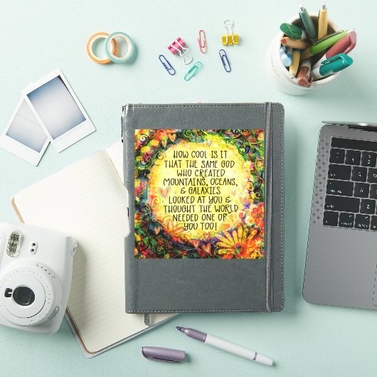 神クールのインスパイア感性はかわいらし シール (iPadカバー)