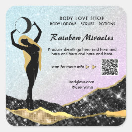 *~*神グラデーション女神の意思魔法AP24レインボースクール スクエアシール