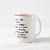 神グラント私老衰のおもしろいなことわざ ツートーンマグカップ (正面右)