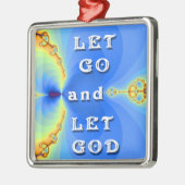 神コズミック抽象デザイン メタルオーナメント (左)