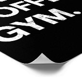 神コーヒージムクリスチャンおもしろいトレーニングティーイエスエム ポスター (角)