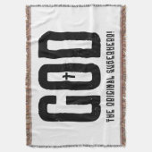 神ザオリジナルスーパーヒーロービブリッククロス スローブランケット (正面縦)