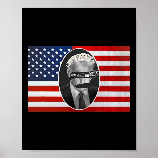 神ザクイーン救アンチトランプ ポスター (正面)