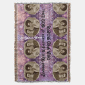 神ジタ賛美コットン毛布のカールと従者 スローブランケット (正面縦)