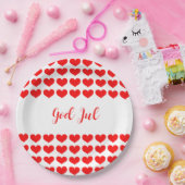 神ジュルクリスマスパーティー北欧レッドホワイトパターン ペーパープレート (パーティー)