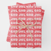 神ジュルスウェーデ伝統的ンクリスマス ラッピングペーパーシート (インサイチュ)