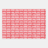 神ジュルスウェーデ伝統的ンクリスマス ラッピングペーパーシート (正面)