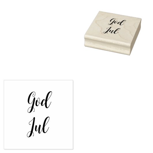 神ジュルノルウェーのクリスマスグリーティング ラバースタンプ (押印)