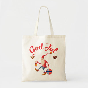 神ジュルノルウェーのメリークリスマスノルウェーのトムテgno トートバッグ