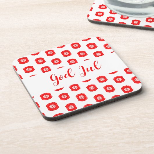 神ジュルメリークリスマスススススススカンジナビア様式の贈り物 コースター (左側)