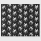神スカルのデスブラックラッピング紙 ラッピングペーパー (フラット)