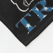 神トランプの下の1つの国2024神アメリカ国旗 フリースブランケット (角)