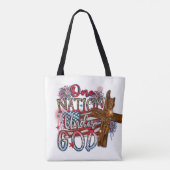 神トートバッグの下の1つの国 トートバッグ (裏面)