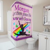 神バレリーナパーソナライズされたシャワーカーテンをたたむ シャワーカーテン (インサイチュ)