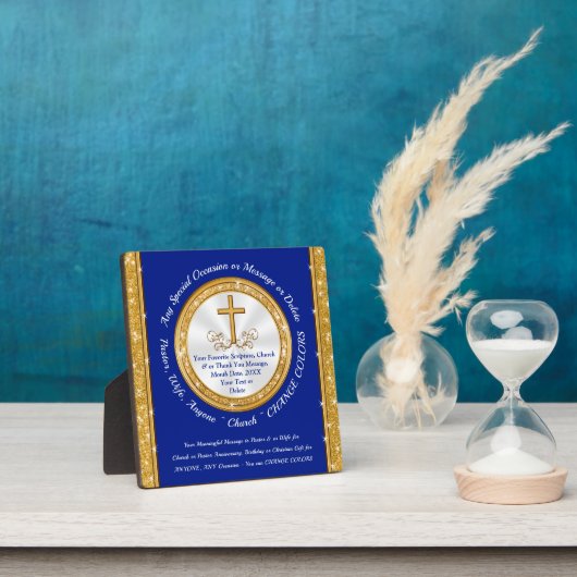 神パーソナライズされたに対する宗教的な賜物 フォトプラーク (インサイチュ)