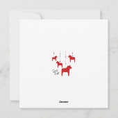 神パーソナライズされたのジュル！クリスマスダラホース シーズンカード (裏面)