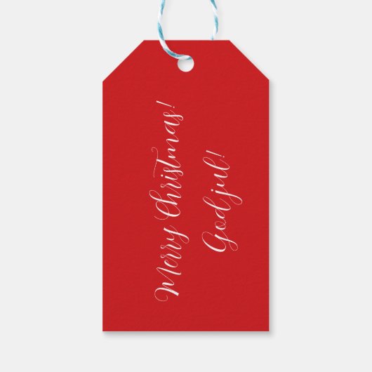 神パーソナライズされたのジュル！ダラホース ギフトタグ (裏面)