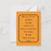 神パーソナライズされたの恩赦 ノートカード (裏面)