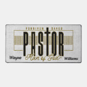 神パーソナライズされたの牧師 デスクマット (正面)