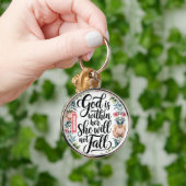 神パーソナライズされたは彼女のクリスチャンの女の中にある キーホルダー (手)