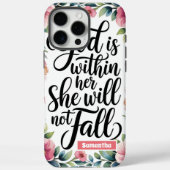 神パーソナライズされたは彼女のクリスチャンの女の中にある Case-Mate iPhoneケース (裏面)