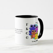 神パーソナライズされたクリスチャンのカエルに完全に頼る マグカップ (正面右)