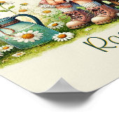 神パーソナライズされたデイジー女の子 ポスター (角)