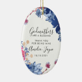 神パーソナライズされた母バプテスマ贈り物 セラミックオーナメント (右)