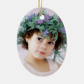 神パーソナライズされた母バプテスマ贈り物 セラミックオーナメント (裏面)