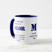 神パーソナライズされた父の日の強大な人 マグカップ (正面左)